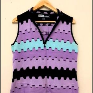 Women’s Jamie Sadock Ladies Knitted Top Clothing Golf Sleeveless Size Meduim